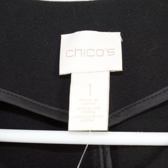NEW Chico Trench Topper Black Jacket Size Medium - Picture 7 of 8